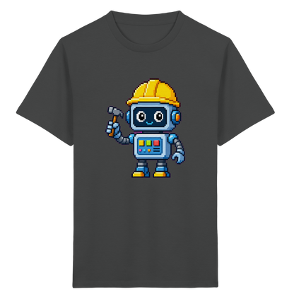 Pixel-Roboter mit Hammer: Retro Kinder-T-Shirt - Kinder T-Shirt