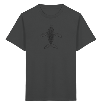 Wal von oben gezeichnet - Kinder Bio T-Shirt