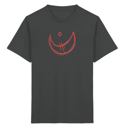 Korallroter Krakelmond für Kinder - Kinder Bio T-Shirt