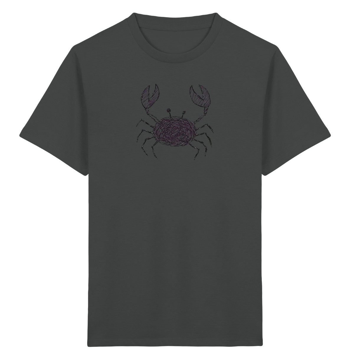Krabbe von oben gezeichnet - Kinder Bio T-Shirt