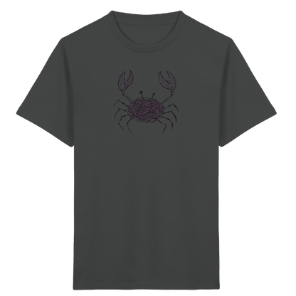 Krabbe von oben gezeichnet - Kinder Bio T-Shirt