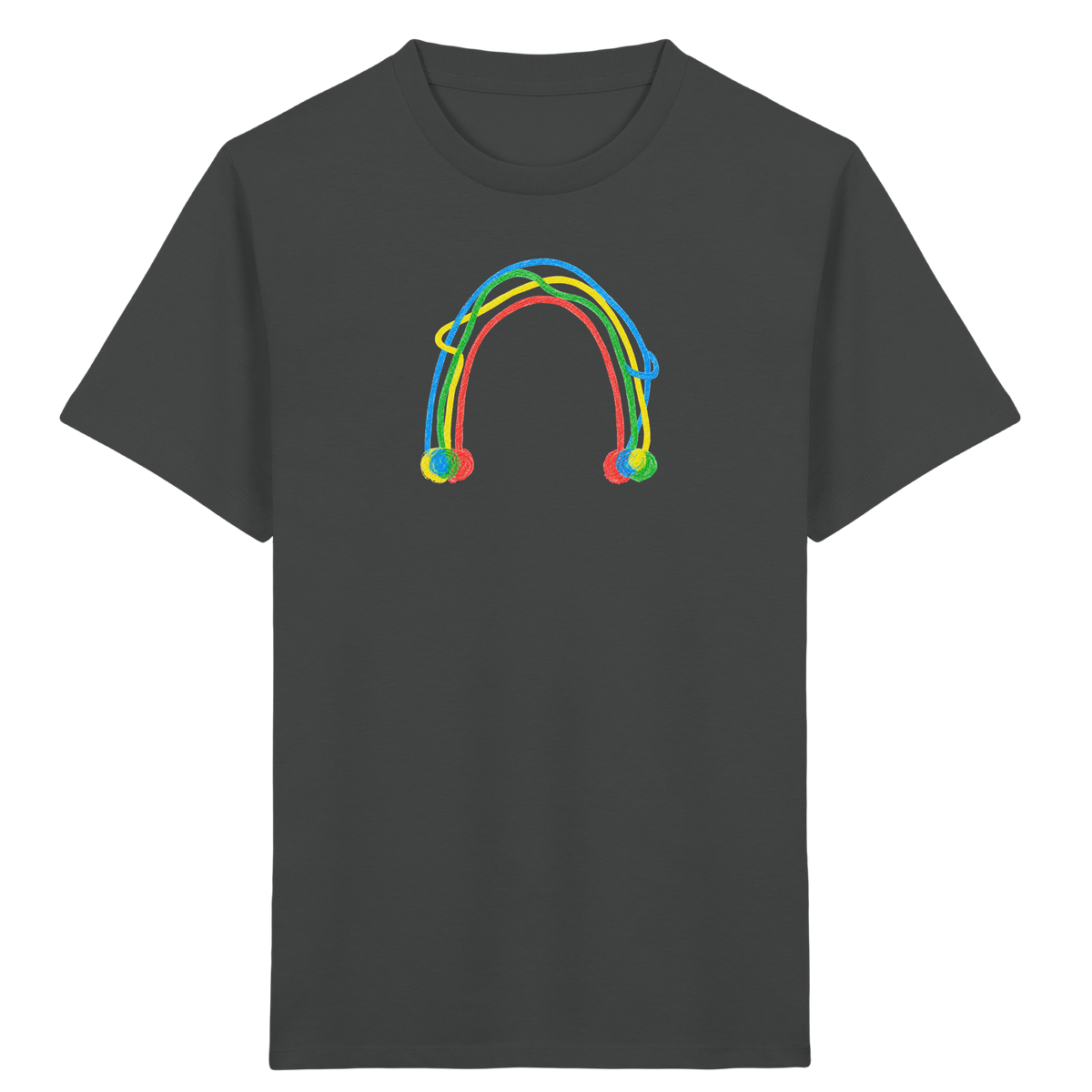 Farbpunkt Regenbogen Kinder Shirt - Kinder Bio T-Shirt