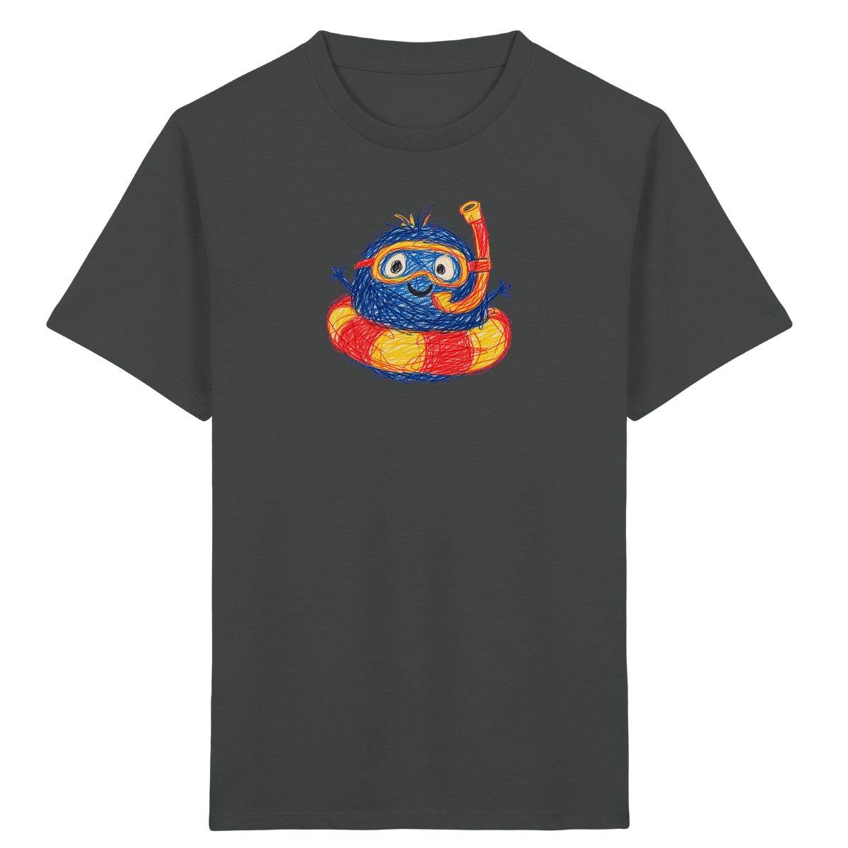 Schnorchelmumpf im Schwimmring - Kinder Bio T-Shirt