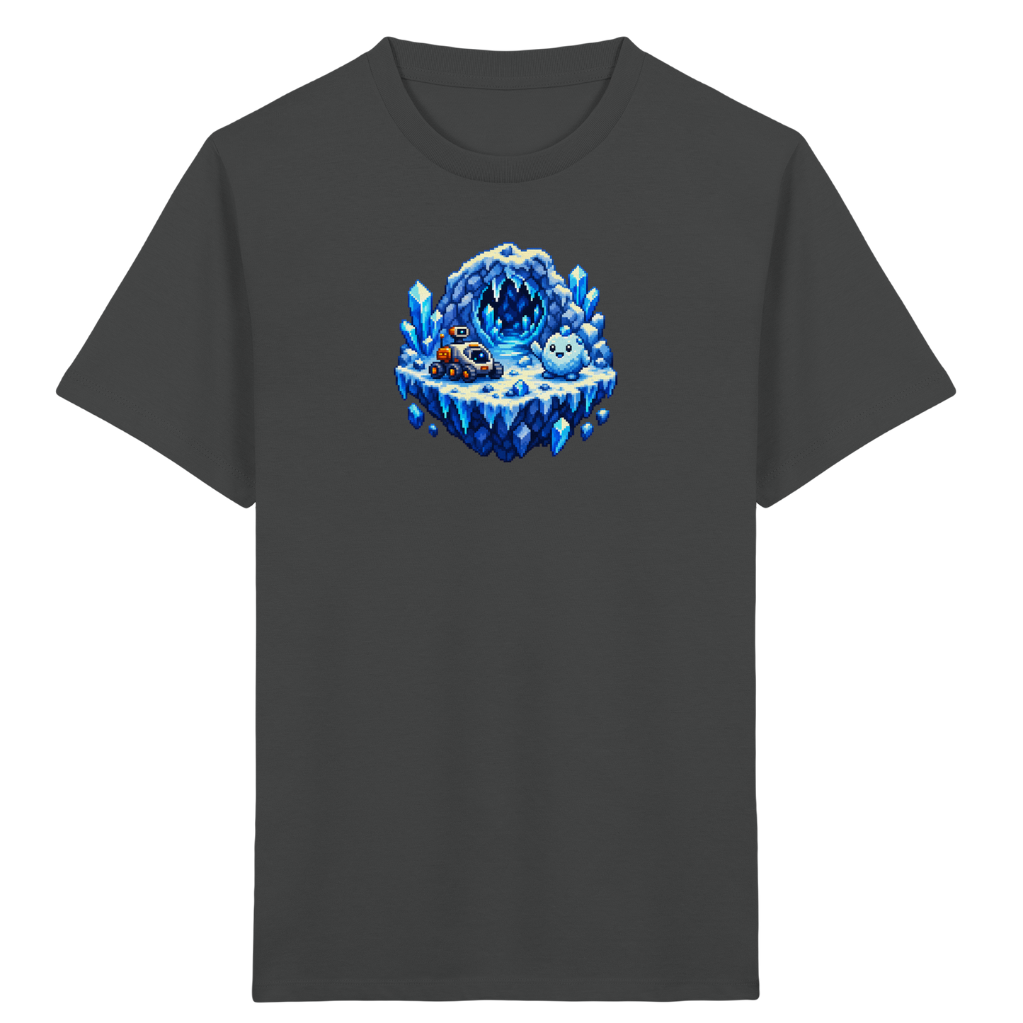 Abenteuerliches Pixel Eis-Geist T-Shirt - Kinder Bio T-Shirt
