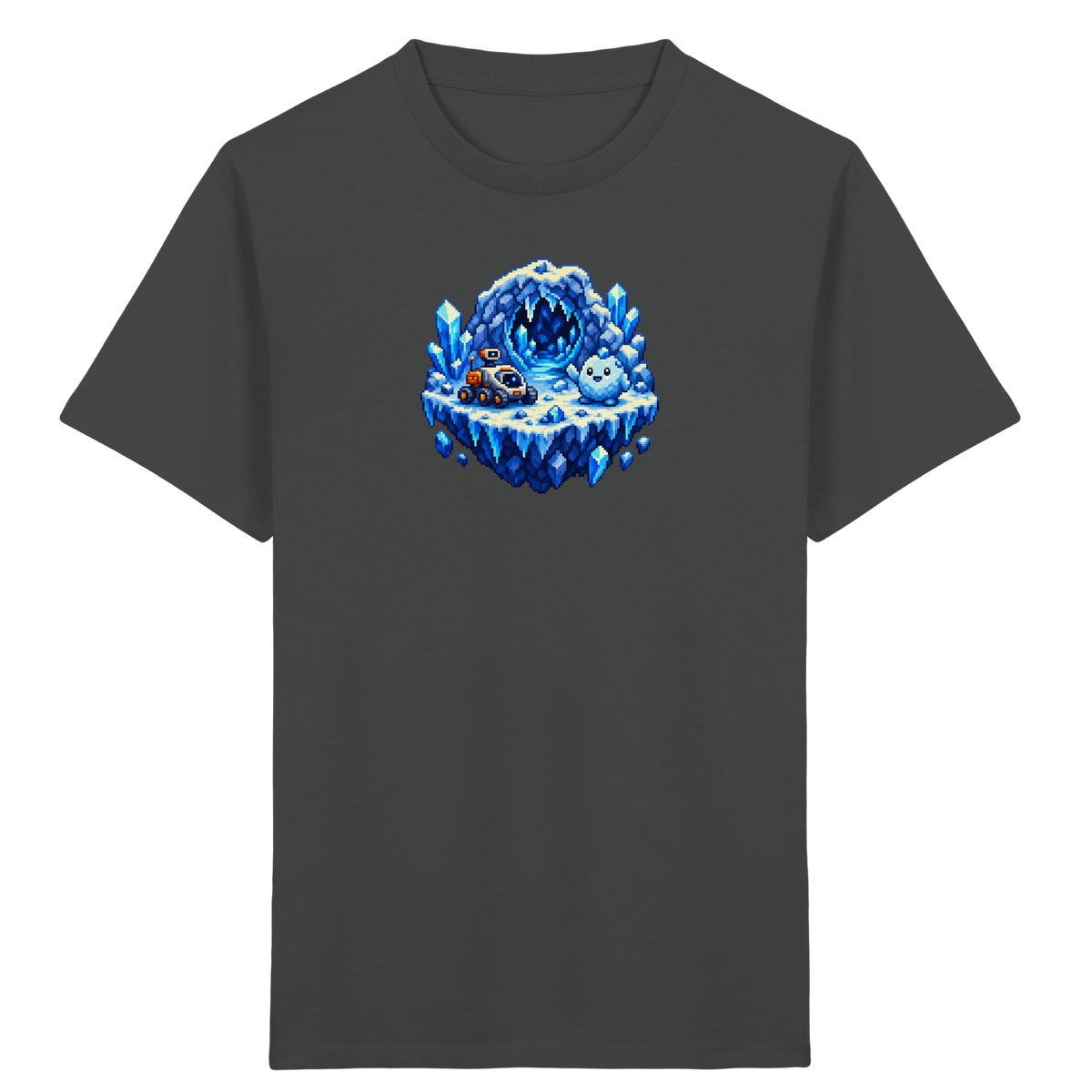 Abenteuerliches Pixel Eis-Geist T-Shirt - Kinder Bio T-Shirt