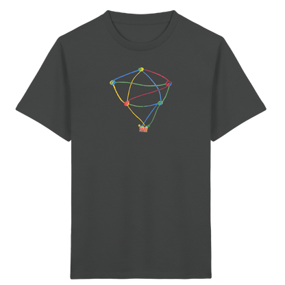 Farbpunkt Heißluftballon Kinder Shirt - Kinder Bio T-Shirt