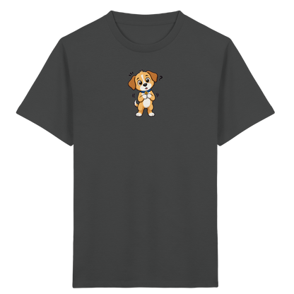 Niedlicher Welpe: Überrascht auf T-Shirt - Kinder Bio T-Shirt