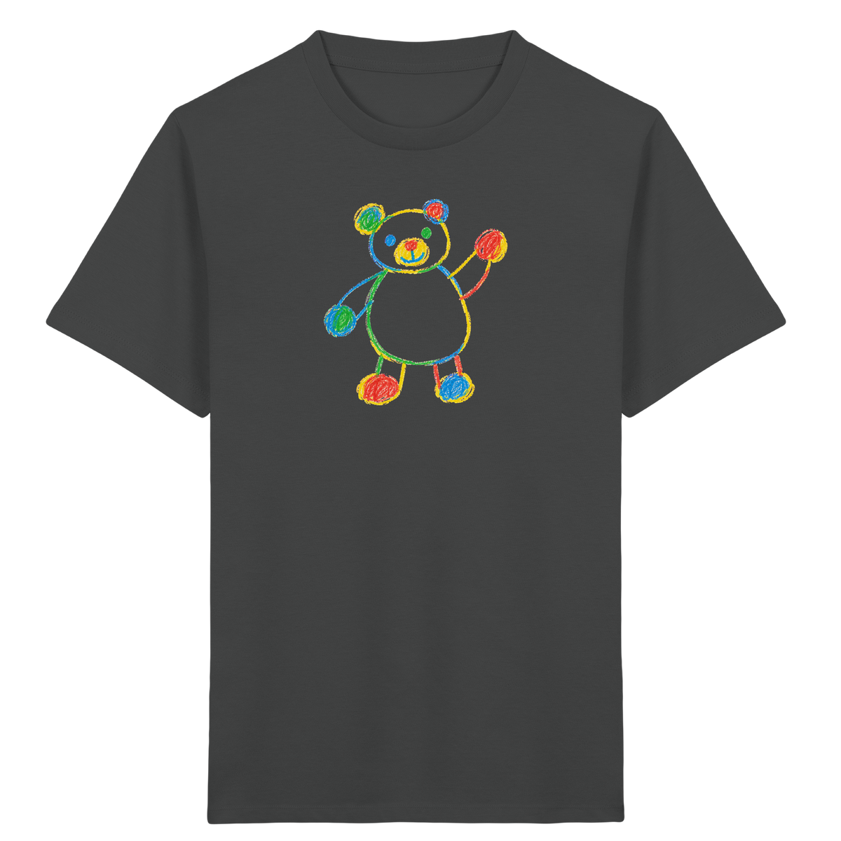 Farbpunkt-Bär für Kinder - Kinder Bio T-Shirt