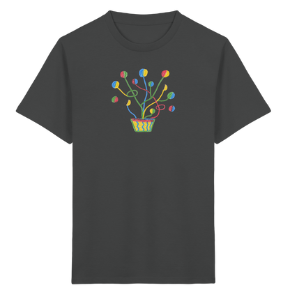 Bunte Fantasie Pflanze - Kinder Bio T-Shirt