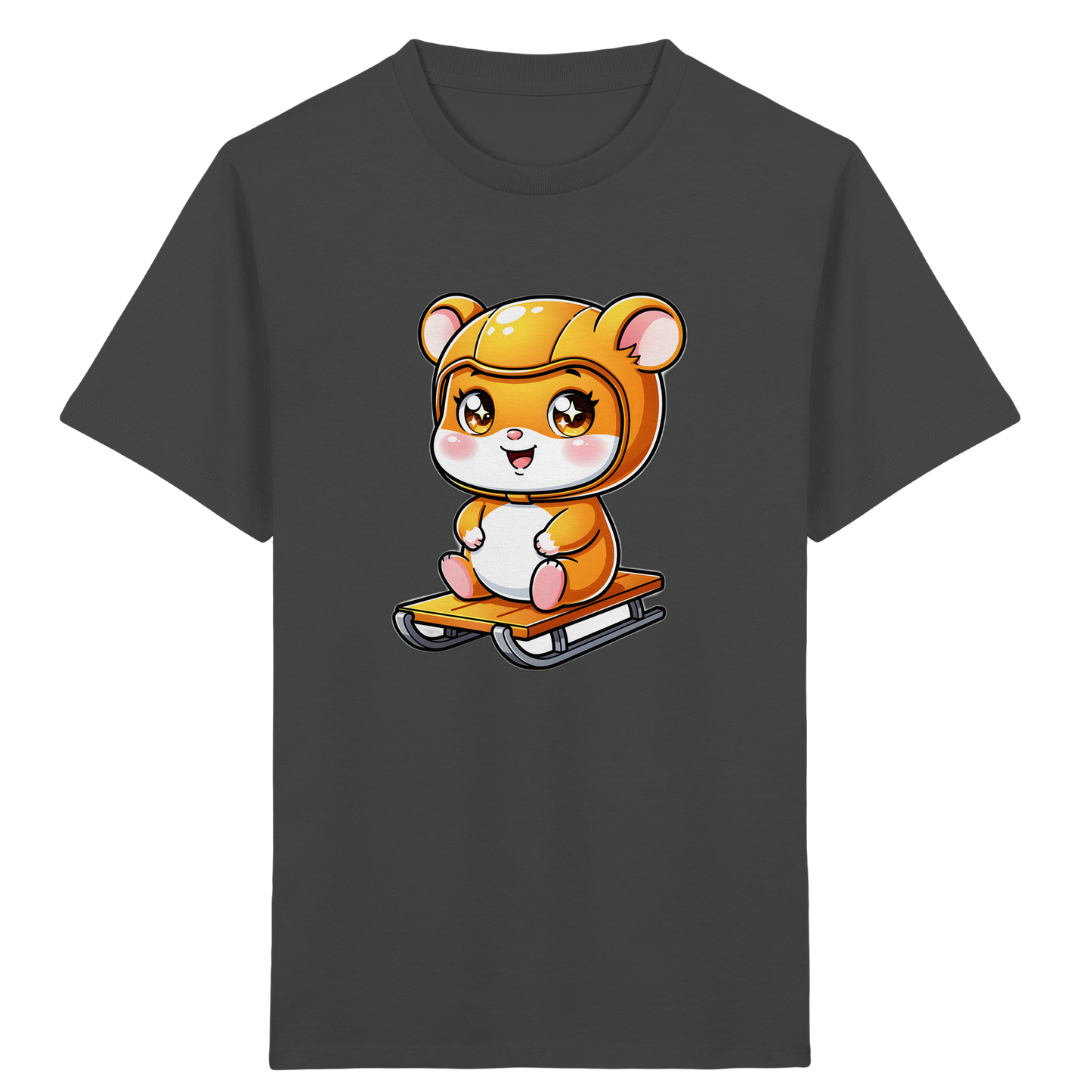 Hamster Schlittenfahrt: Cartoon T-Shirt