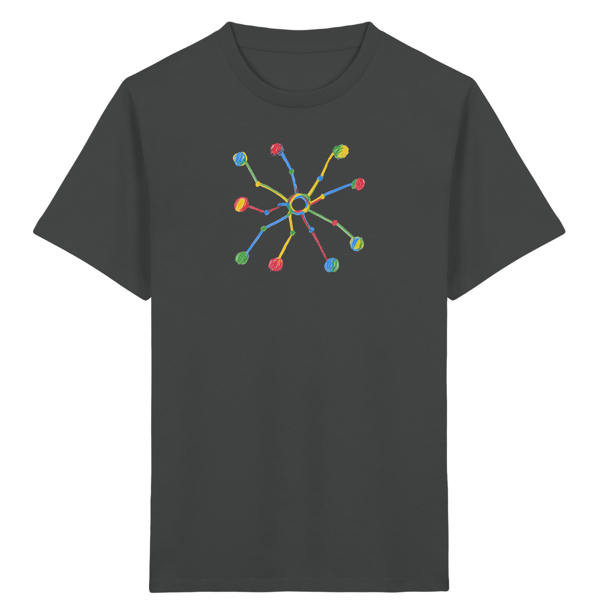 Bunte Farbpunkt Spinne - Kinder Bio T-Shirt