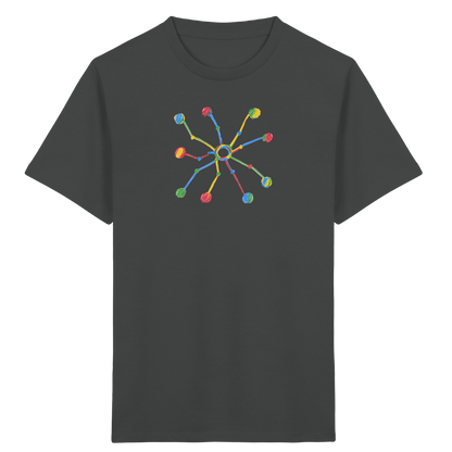 Bunte Farbpunkt Spinne - Kinder Bio T-Shirt