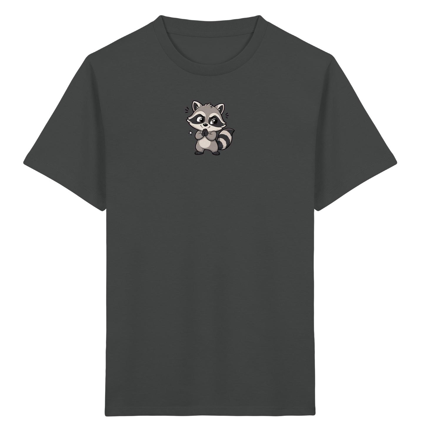 Niedlicher Waschbär Comic T-Shirt für Kinder - Kinder Bio T-Shirt