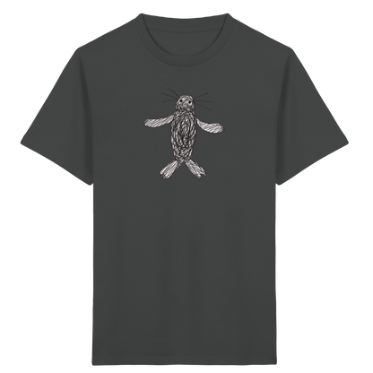 Robbe von oben gezeichnet - Kinder Bio T-Shirt