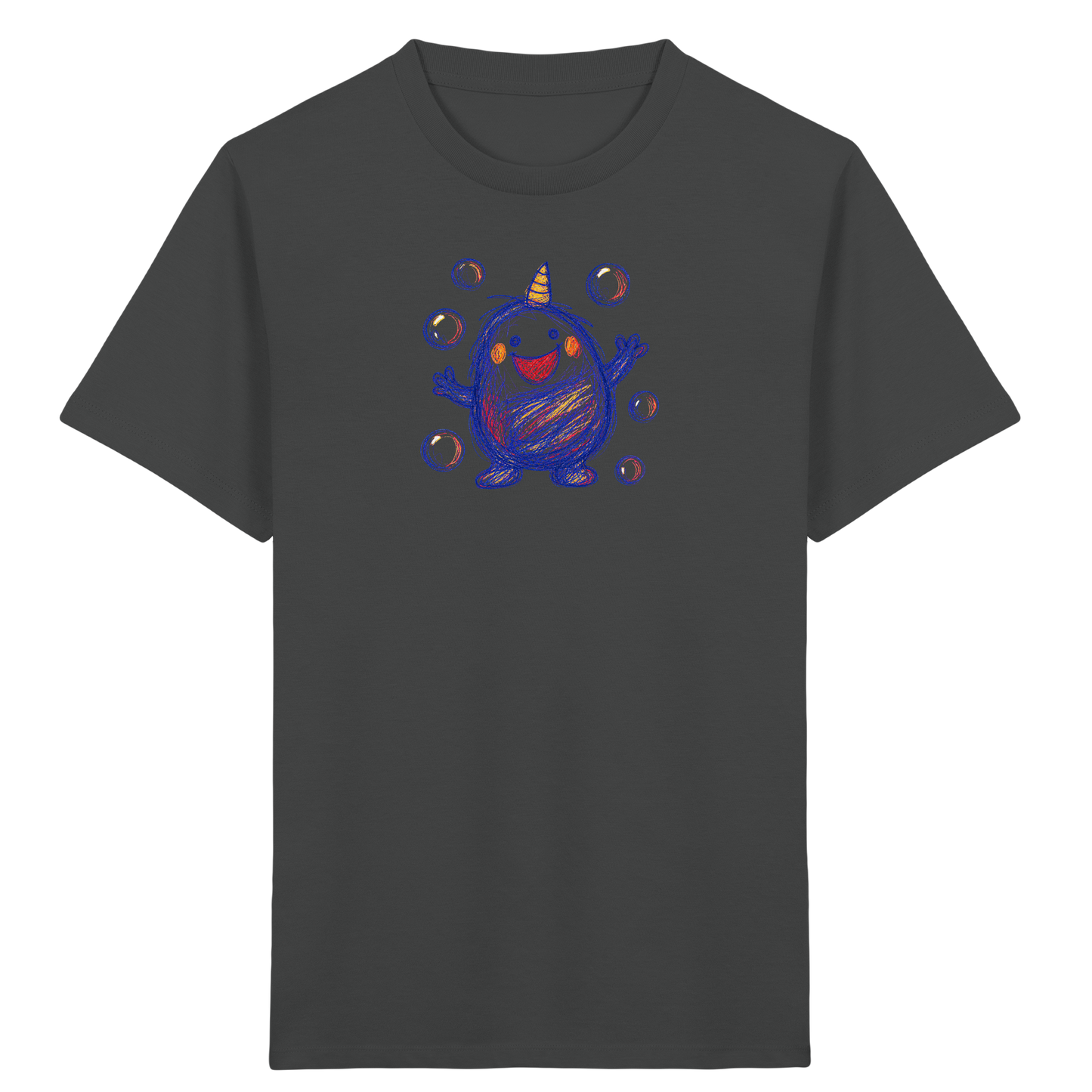 Seifenblasenmumpf mit Horn - Kinder Bio T-Shirt