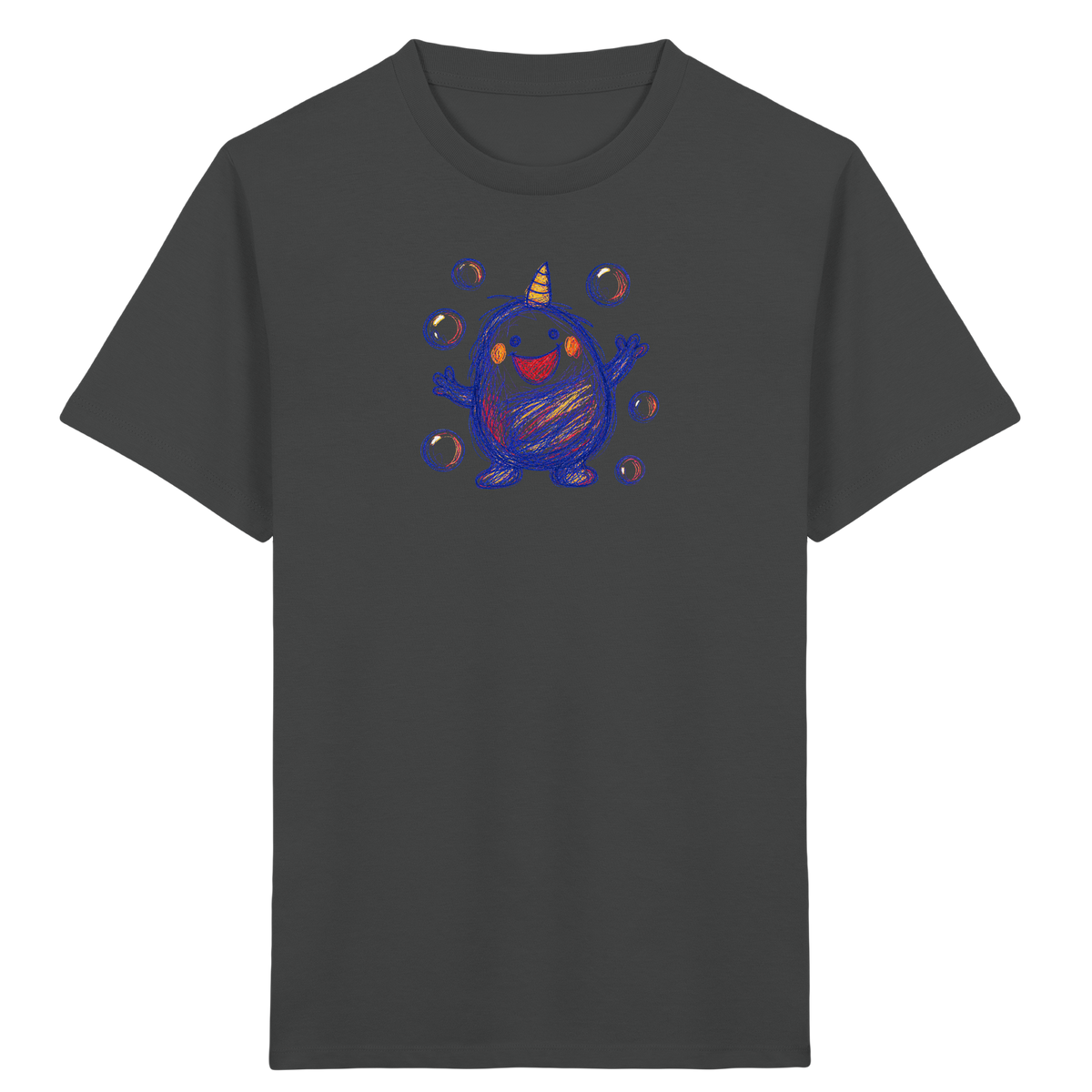 Seifenblasenmumpf mit Horn - Kinder Bio T-Shirt