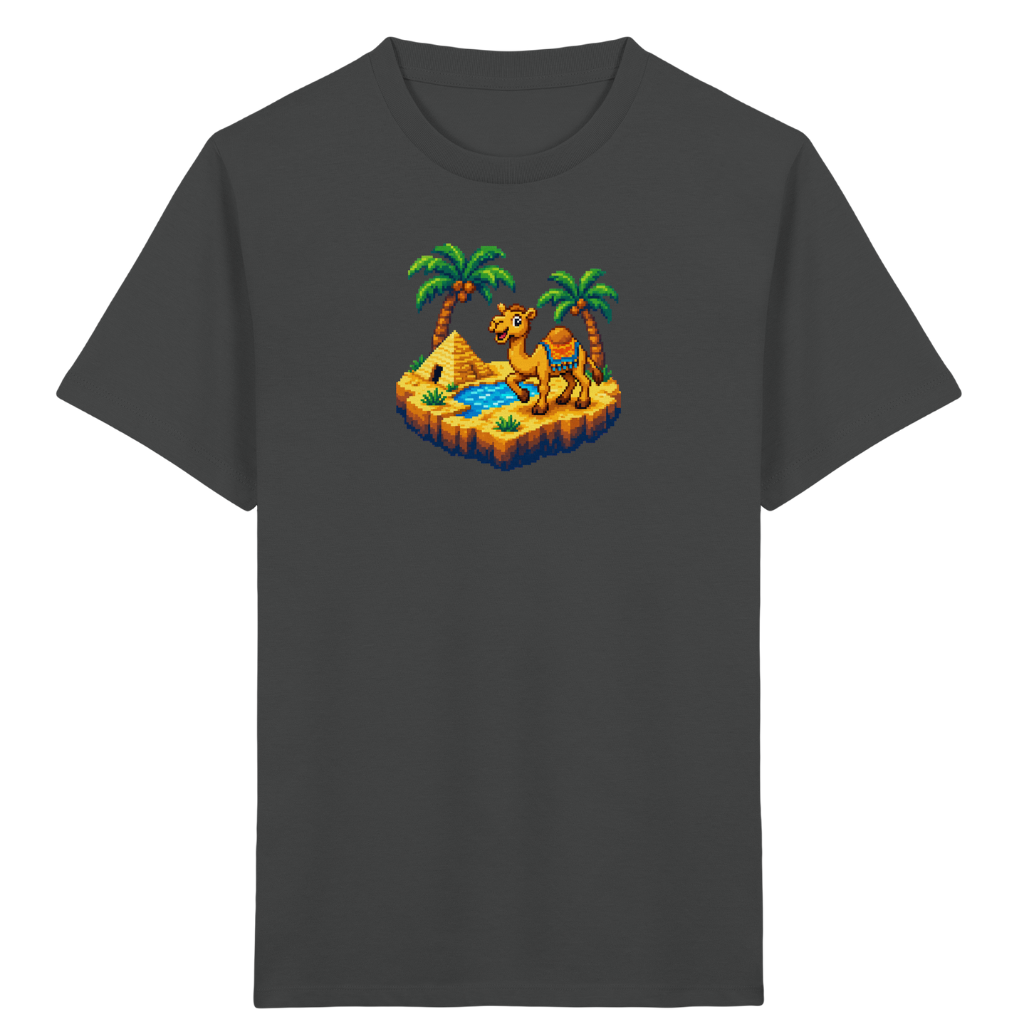 Verspieltes Pixel-Art Kamel Kinder T-Shirt - Kinder Bio T-Shirt