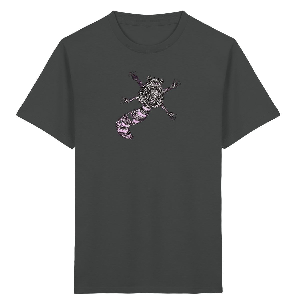 Waschbär von oben - Kinder Bio T-Shirt