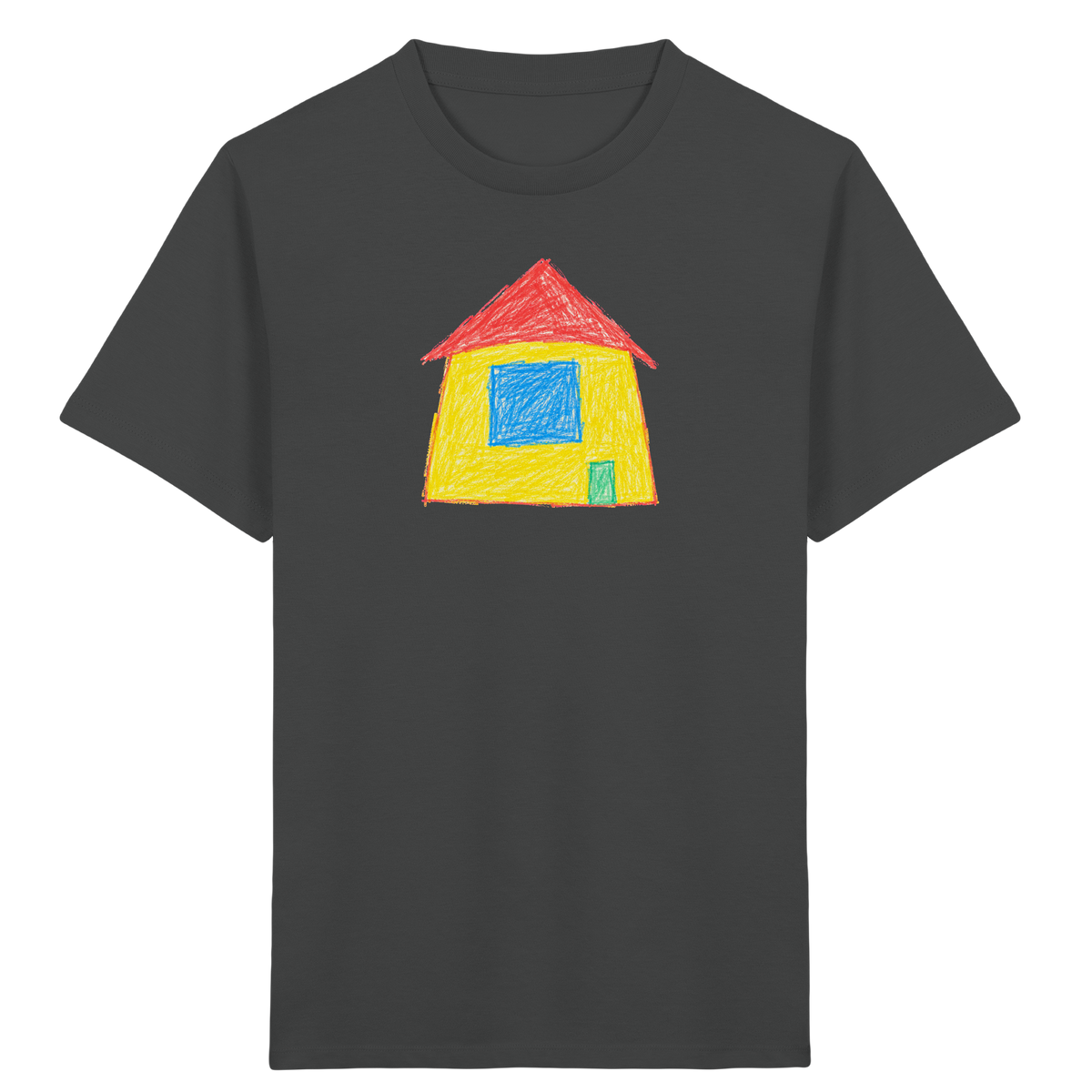 Sonnengelbes Giebelhaus Kinder T-Shirt - Kinder Bio T-Shirt
