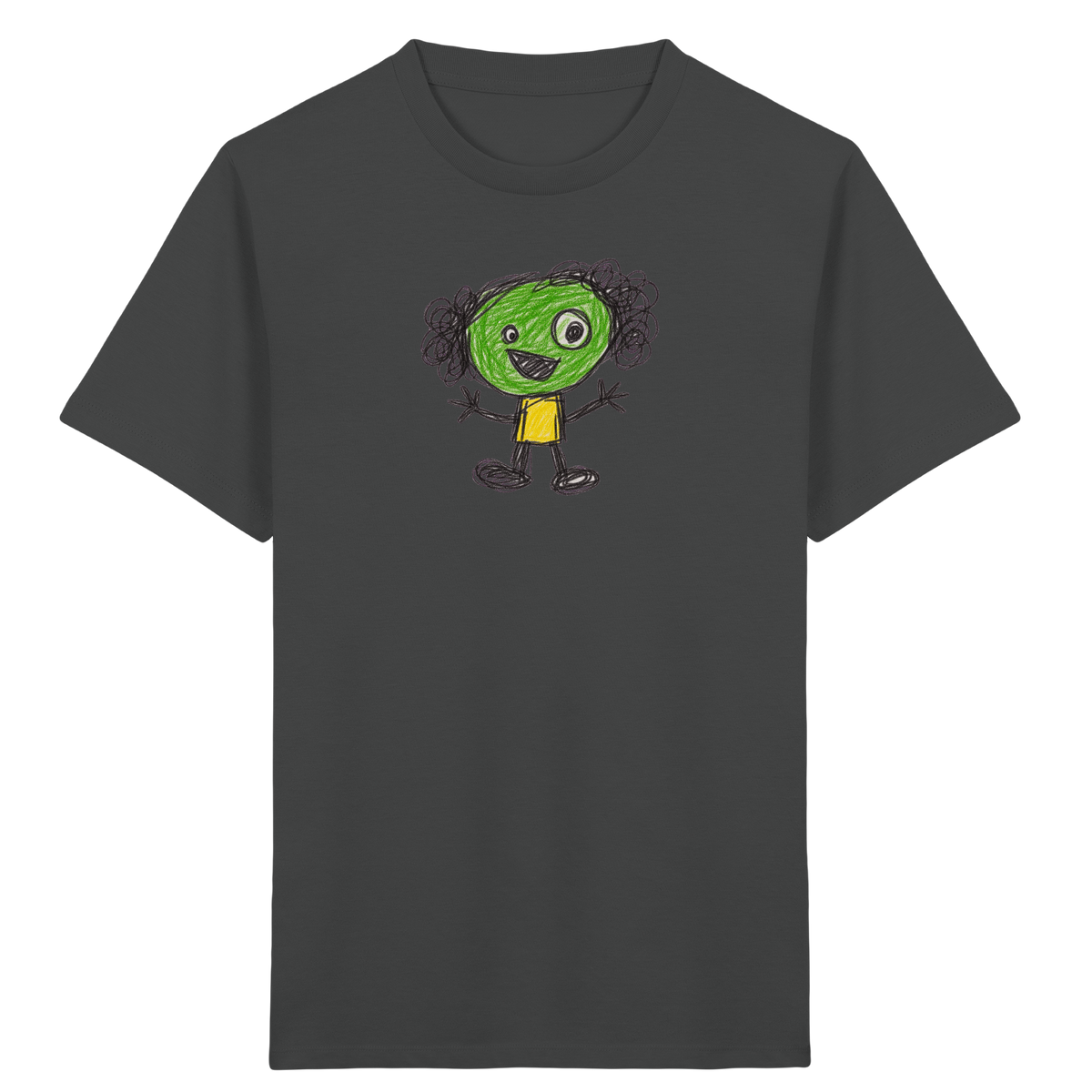 Kritzelkopf mit Ringellocken - Kinder Bio T-Shirt