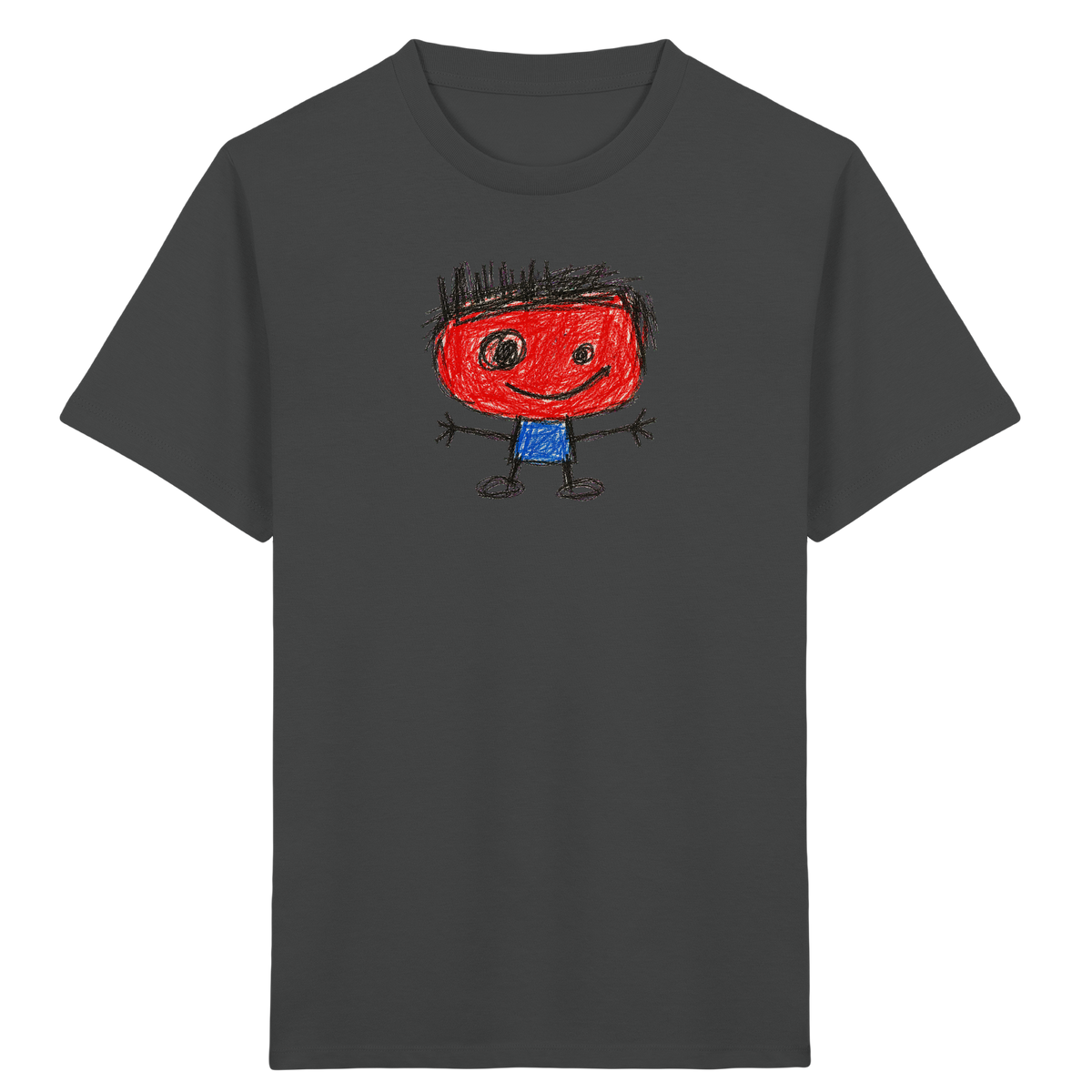 Kritzelkopf mit Bürstenhaar - Kinder Bio T-Shirt