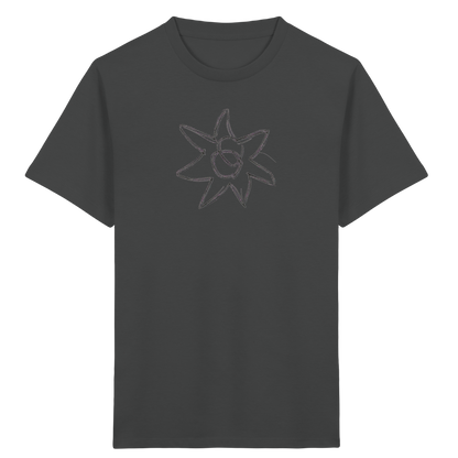 Kohlegrauer Wackelstern für Kinder - Kinder Bio T-Shirt