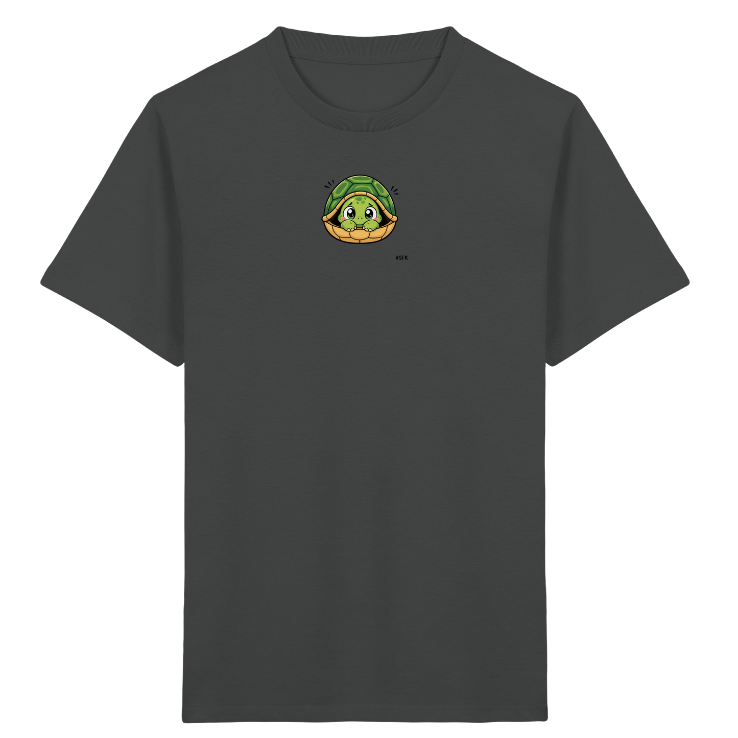Schüchterne Schildkröte: Kuscheliges T-Shirt für Kinder - Kinder Bio T-Shirt