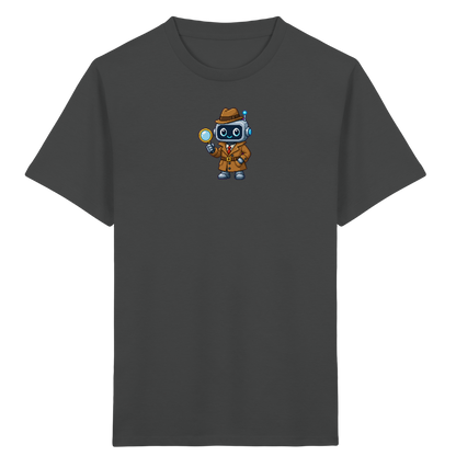 Pixel Detektiv Roboter T-Shirt für Kinder - Kinder T-Shirt