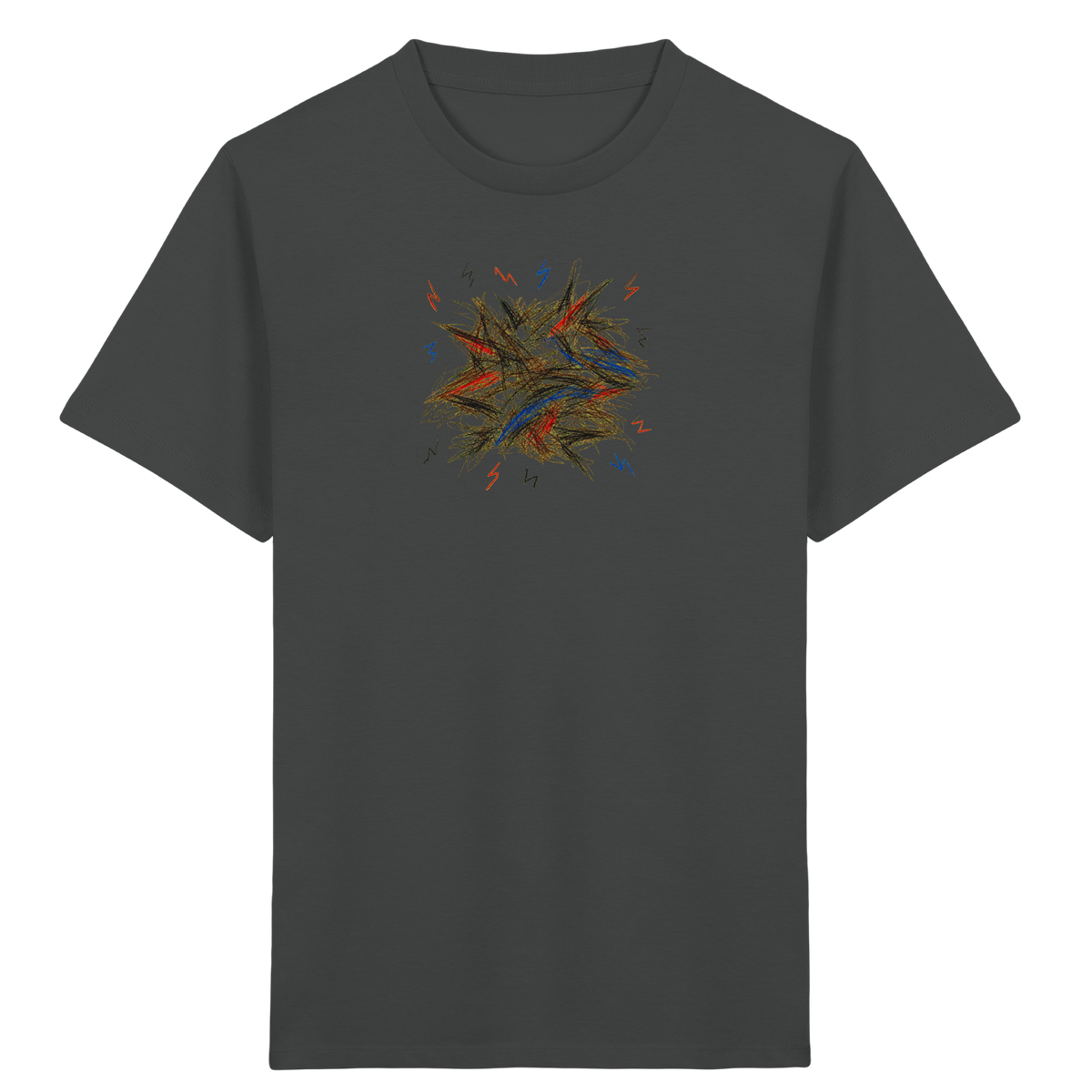 Wildes Energie T-Shirt mit Blitzen - Kinder Bio T-Shirt