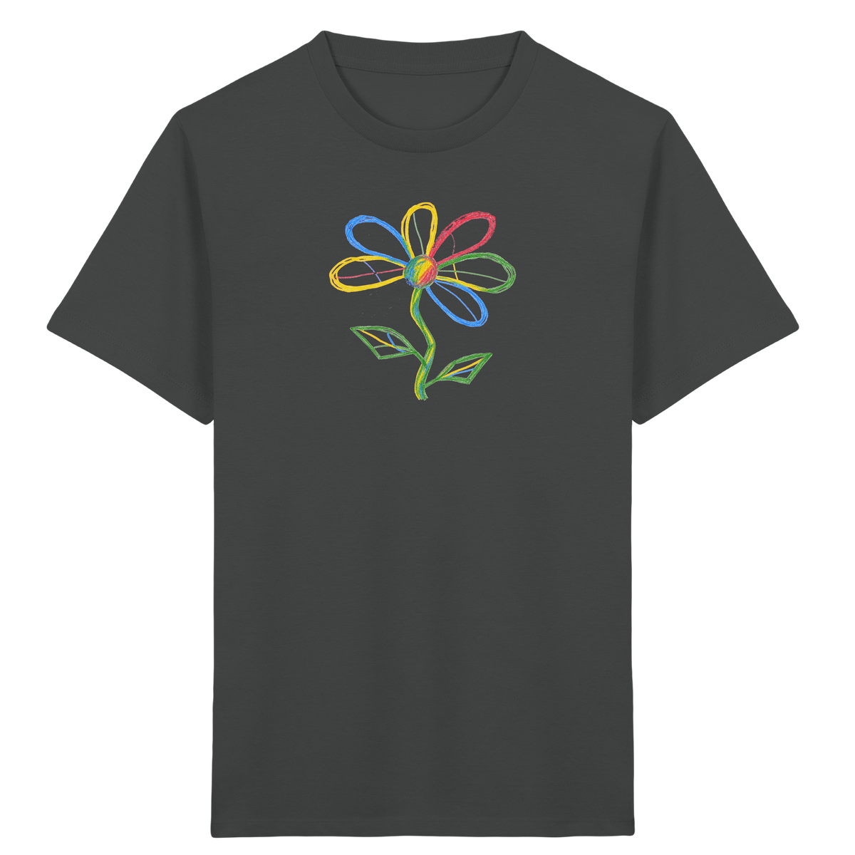 Bunte Punktblume Kinder T-Shirt - Kinder Bio T-Shirt