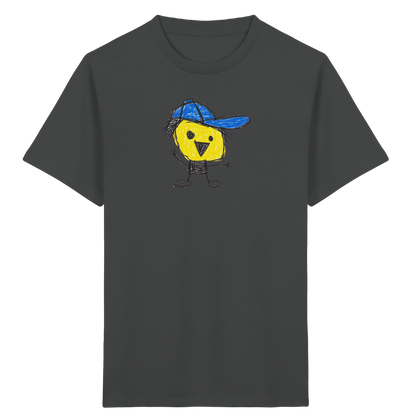 Kritzelkopf mit schiefer Mütze - Kinder Bio T-Shirt