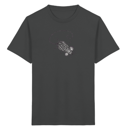 Maus von oben Kinderzeichnung - Kinder Bio T-Shirt