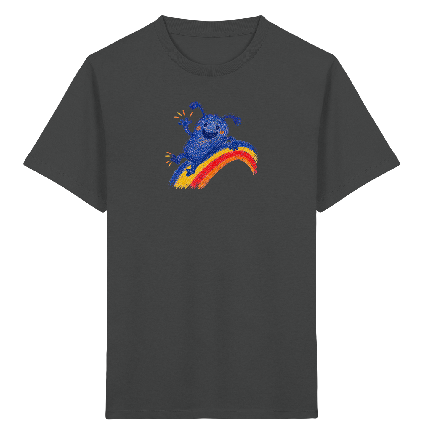 Regenbogenracker Kritzelmonster Kinder Shirt - Kinder Bio T-Shirt