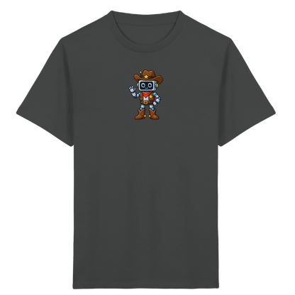 Pixel Roboter T-Shirt: Freundliches Lächeln - Kinder T-Shirt