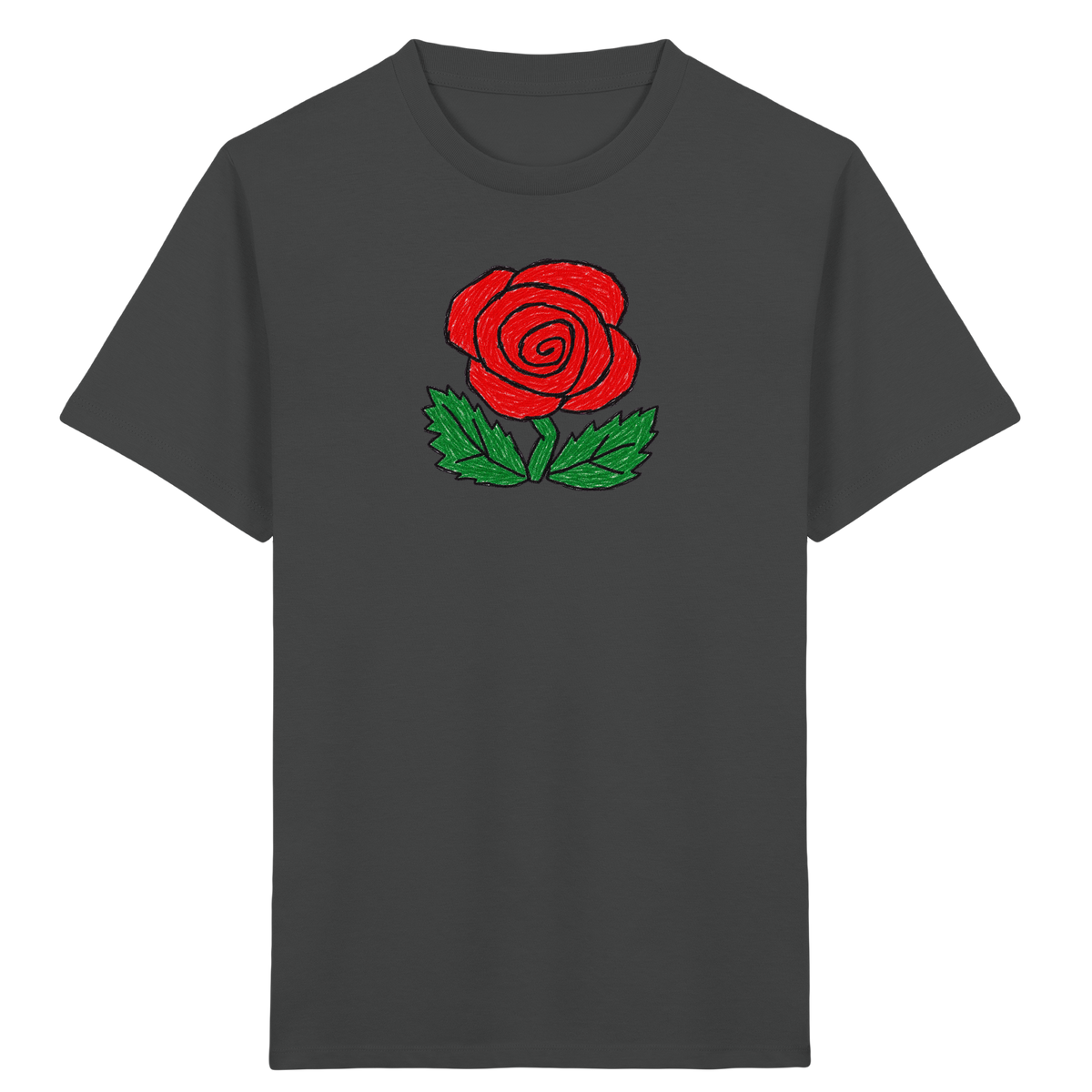 Kritzel-Rose Kinder T-Shirt - Kinder Bio T-Shirt