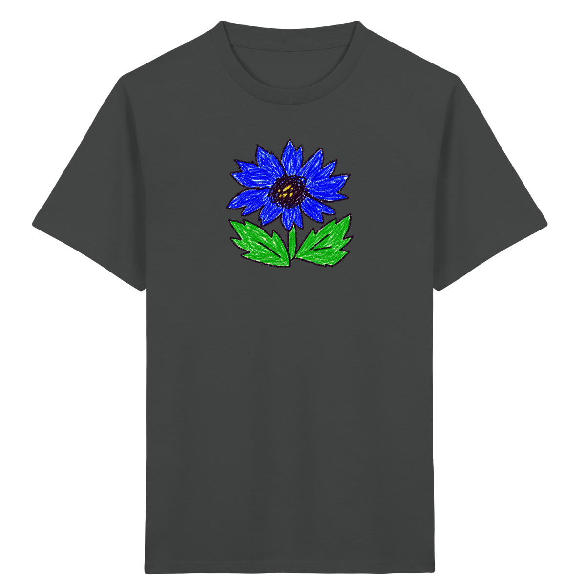 Kritzel Kornblume Kinder Shirt - Kinder Bio T-Shirt