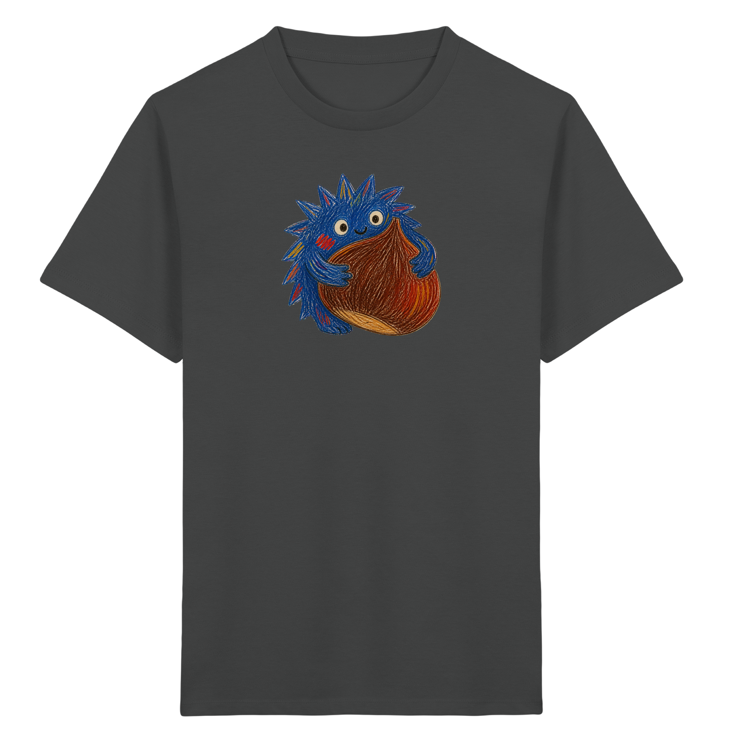 Kastanienknirps umarmt Kastanie - Kinder Bio T-Shirt