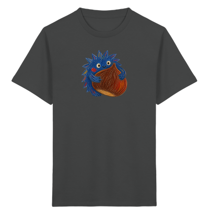 Kastanienknirps umarmt Kastanie - Kinder Bio T-Shirt