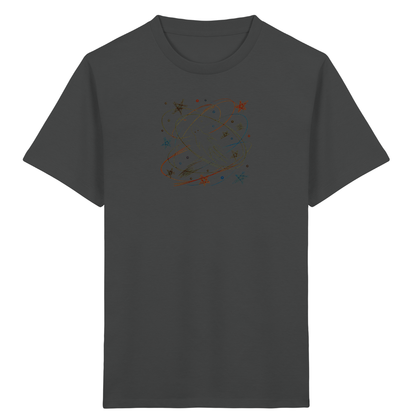 Verspieltes Kinder T-Shirt galaktischer Weltraum - Kinder Bio T-Shirt