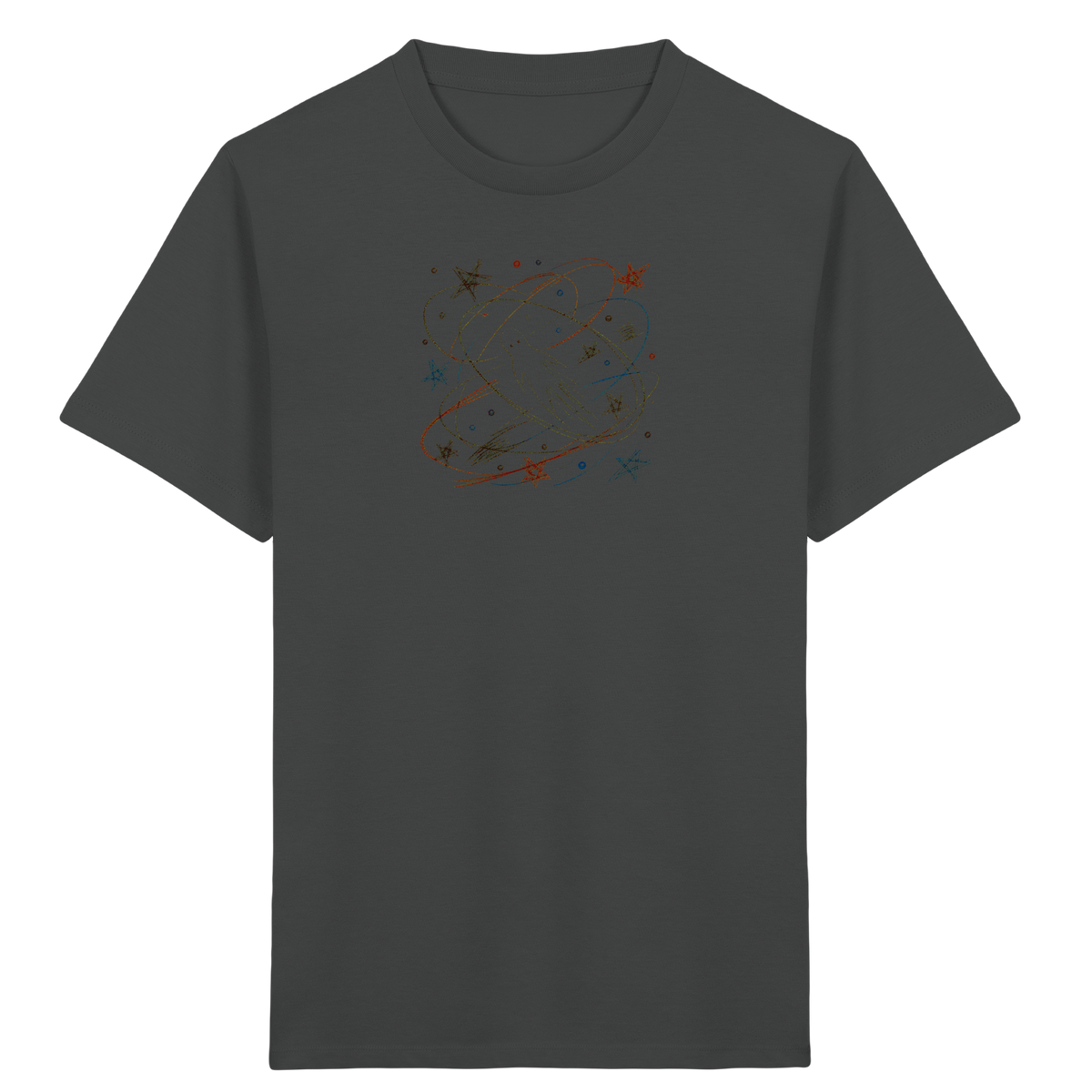 Verspieltes Kinder T-Shirt galaktischer Weltraum - Kinder Bio T-Shirt
