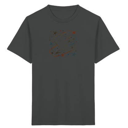 Verspieltes Kinder T-Shirt galaktischer Weltraum - Kinder Bio T-Shirt