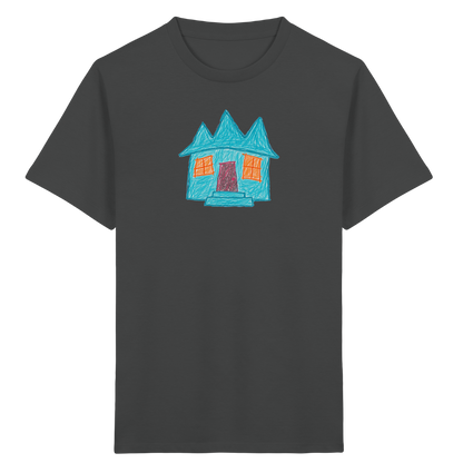 Türkises Zickzackhaus Kinder Shirt - Kinder Bio T-Shirt