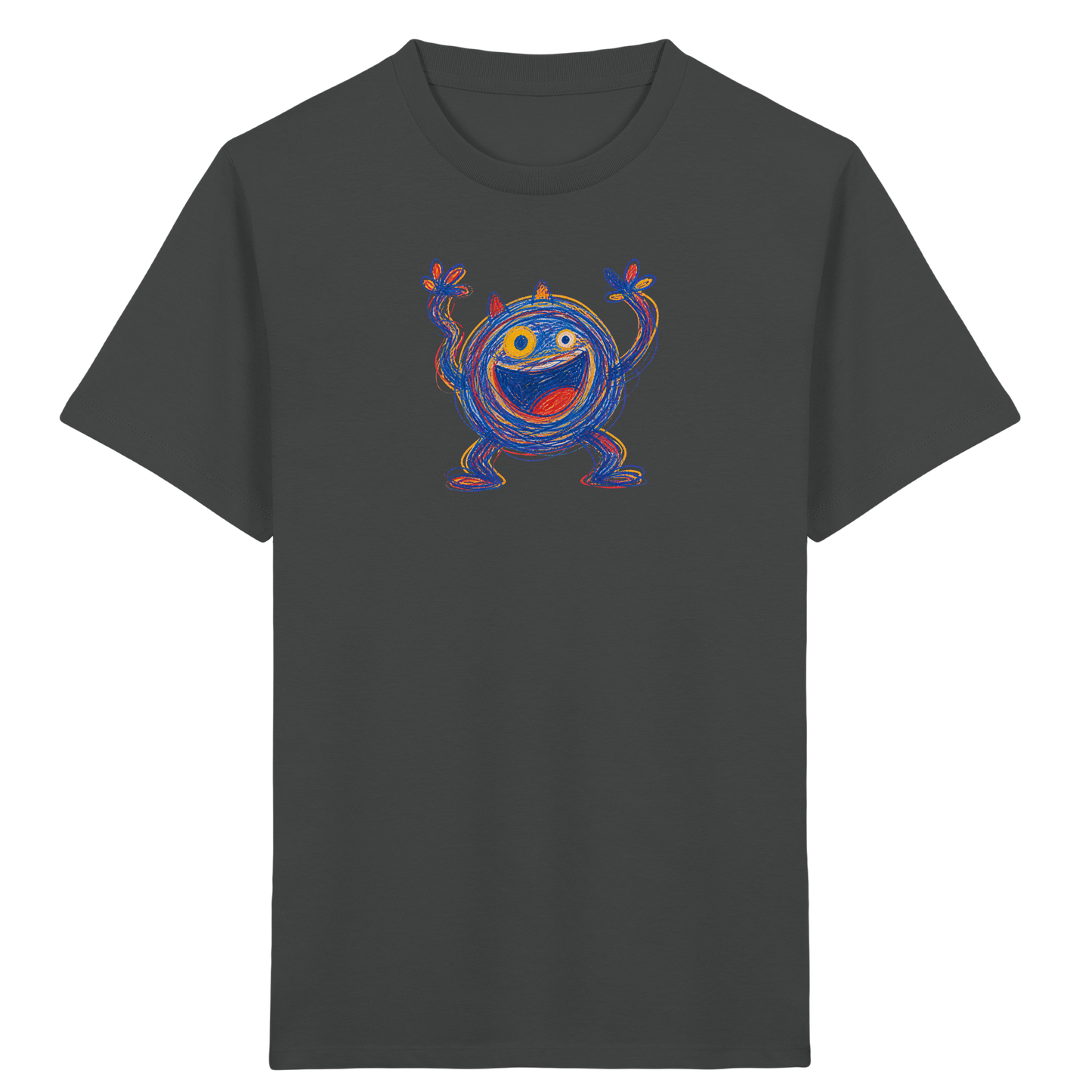 Fröhliches Wirbelmonster Shirt - Kinder Bio T-Shirt