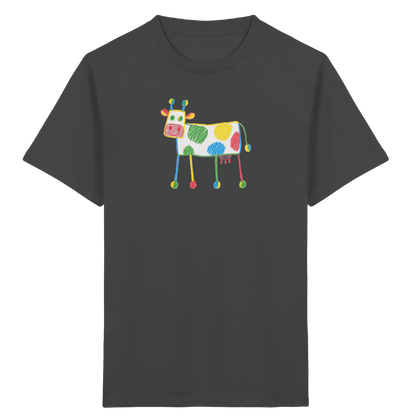 Bunte Farbpunkt Kuh - Kinder Bio T-Shirt