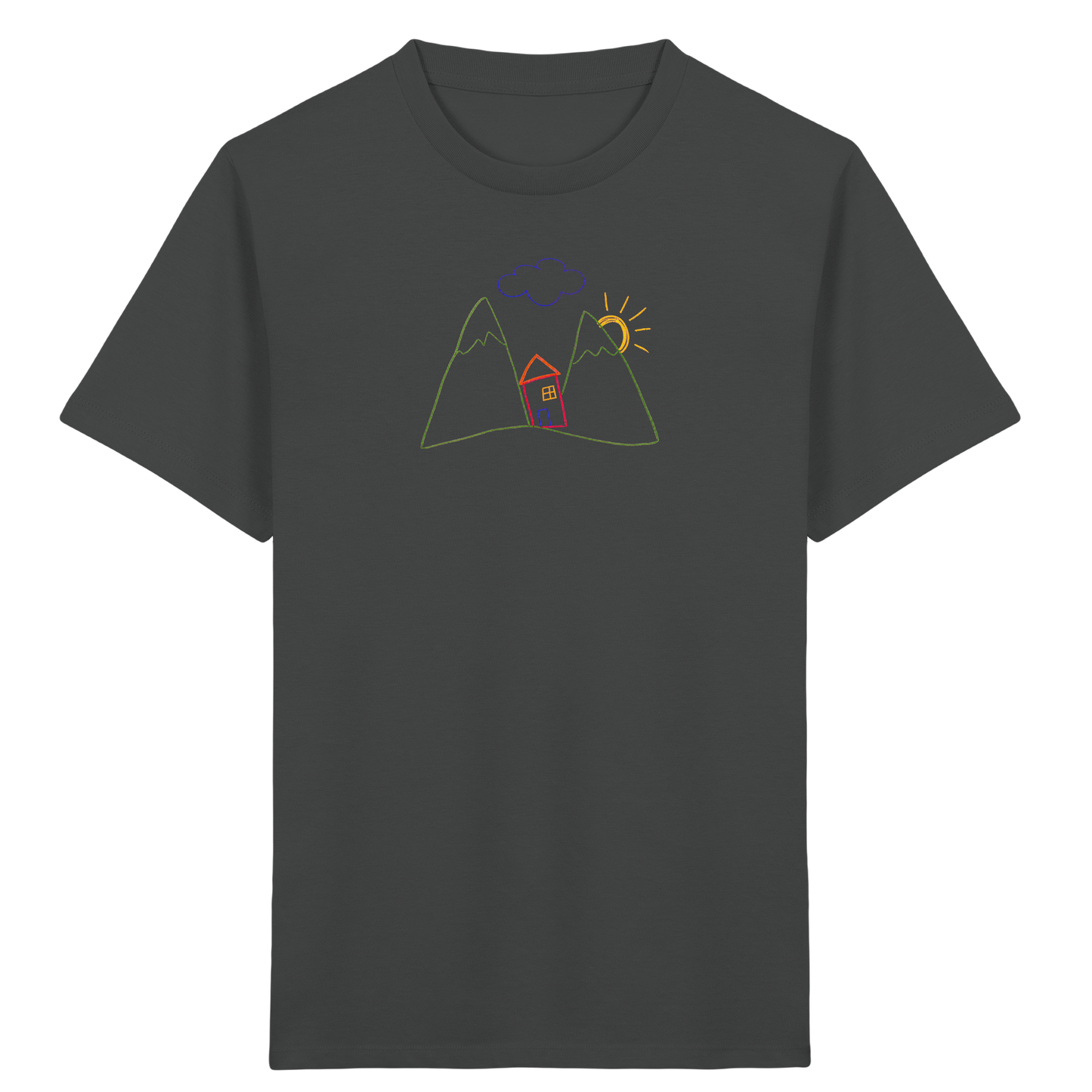 Fröhliches Bergpanorama Kinder T-Shirt - Kinder Bio T-Shirt