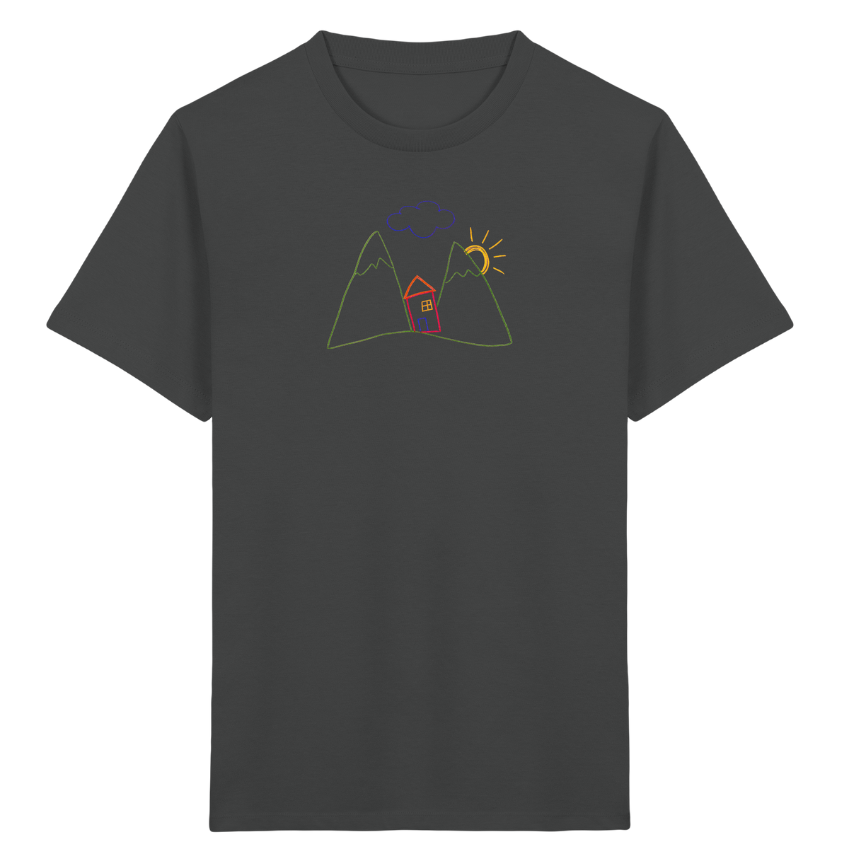 Fröhliches Bergpanorama Kinder T-Shirt - Kinder Bio T-Shirt