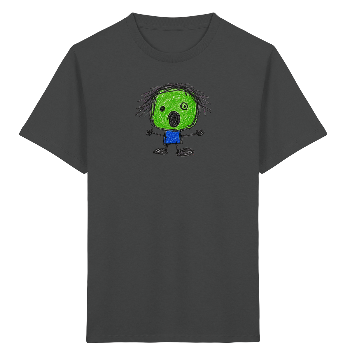 Kritzelkopf beim Staunen - Kinder Bio T-Shirt