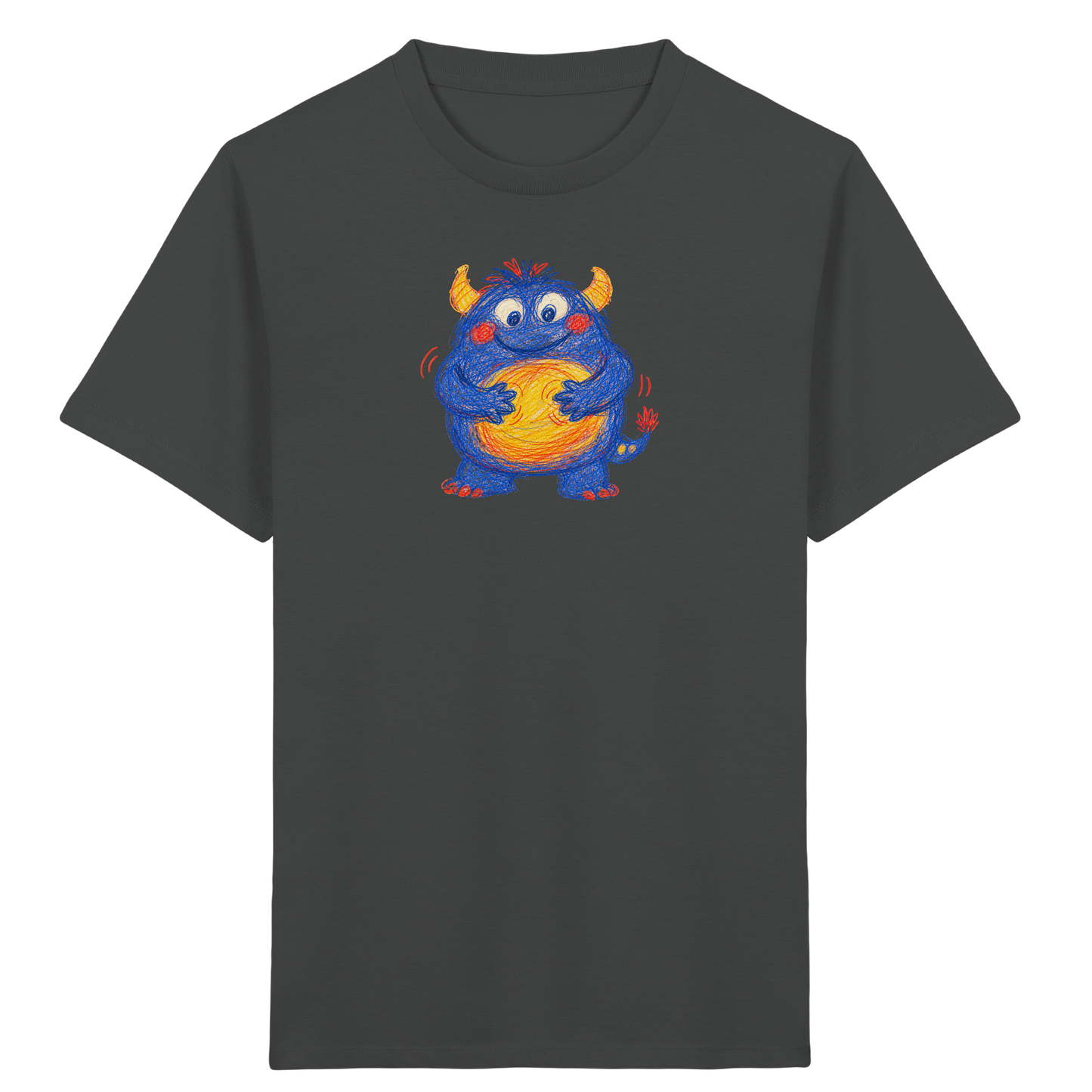 Bauchklopfer Monster Kinder Shirt - Kinder Bio T-Shirt