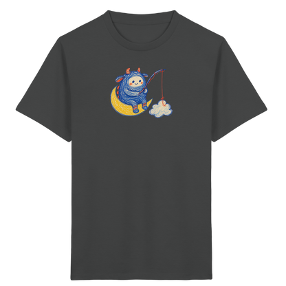Kleiner Wolkenangler auf Mondsichel - Kinder Bio T-Shirt