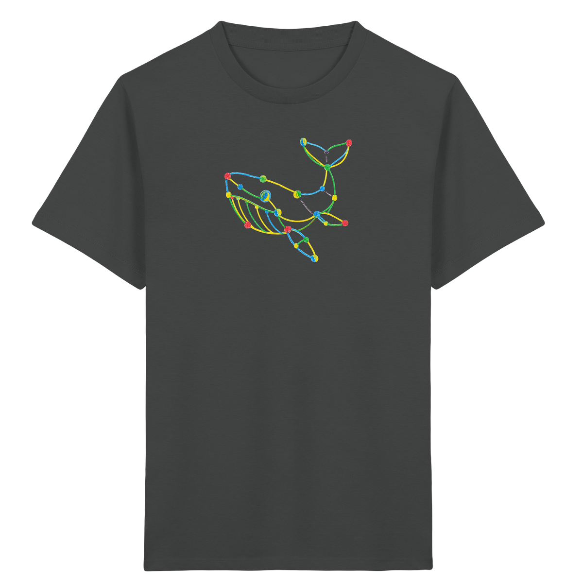 Farbpunkt Wal Kinder Motiv - Kinder Bio T-Shirt